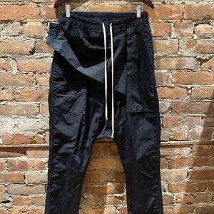 Rick Owens DRKSHDW Drop-Crotch Cargo Pod Pants (DU13F03013-MUR) – Black / Size M